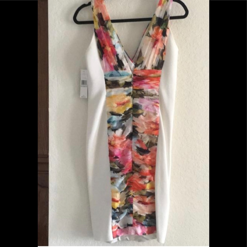 Carmen Marc Valvo new coral dress